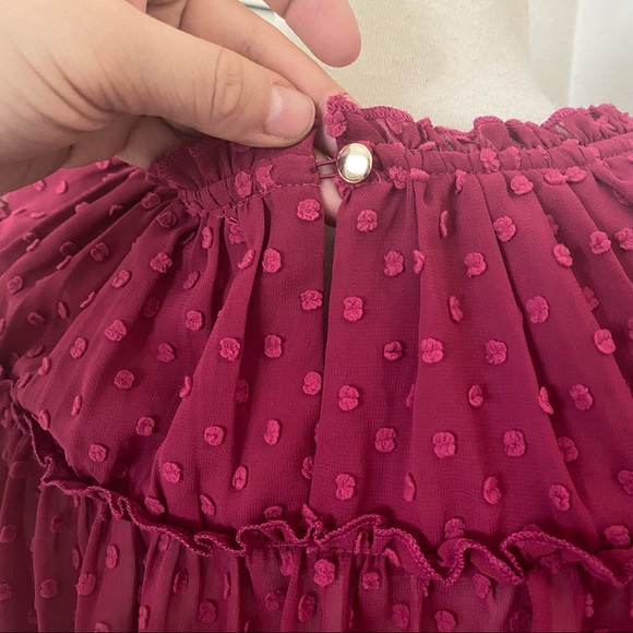 J. Crew|S|Magenta Short Sleeve Blouse - Picture 7 of 8